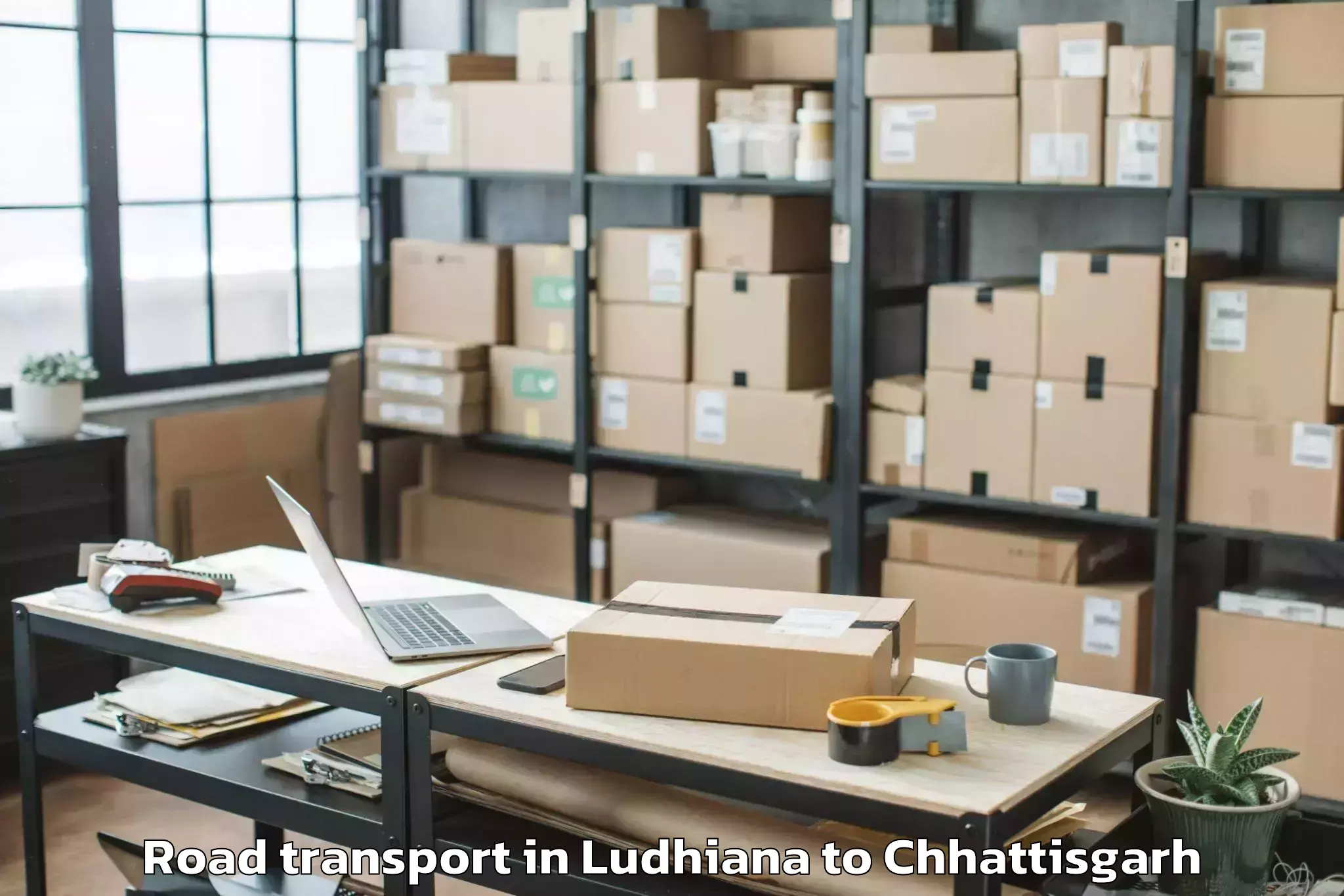 Reliable Ludhiana to Korba Road Transport